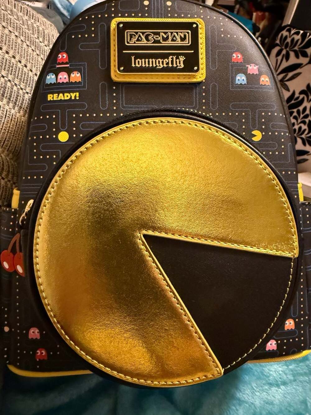 Loungefly Pac-Man Glow-in-the-Dark Mini Backpack
